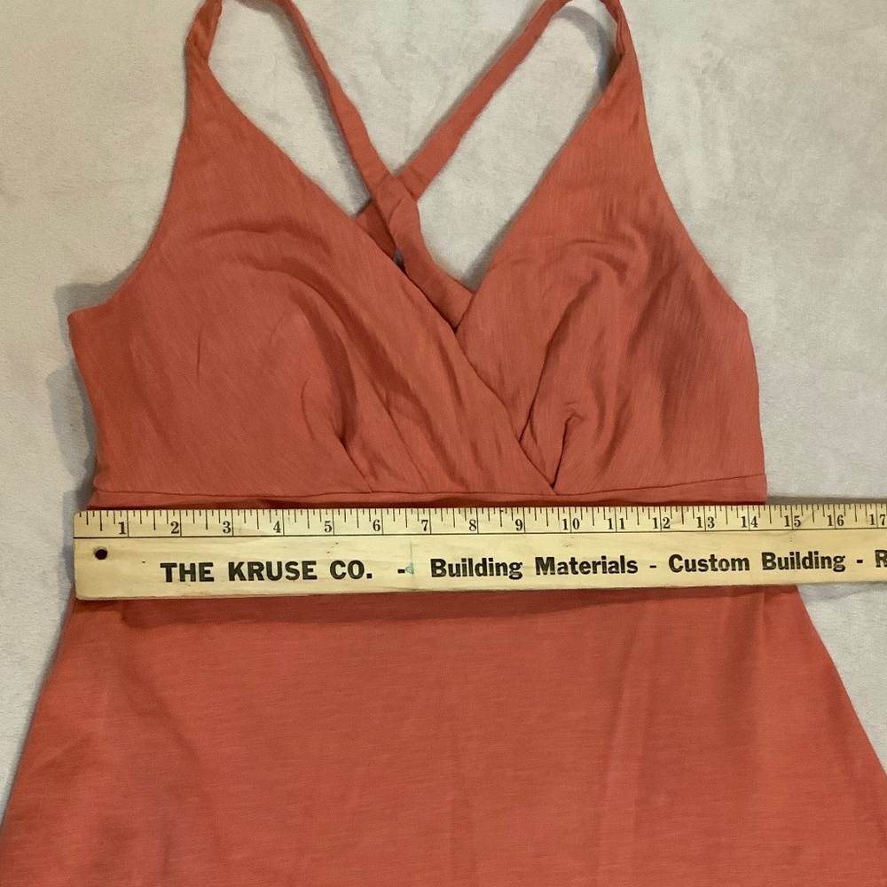Patagonia Coral M Amber Dawn Dress Adventure Outdoor Sporty Active Athleisure - Picture 4 of 6